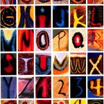 An A to Z poster made up of the letter shapes on butterfly wings